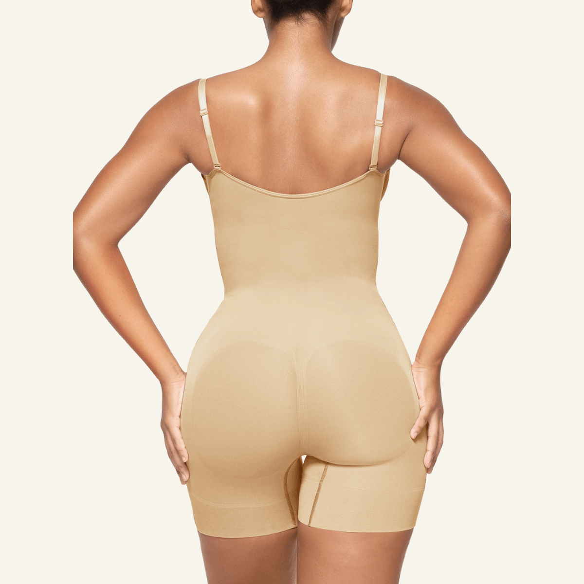 Velare Seamless Open-Bust Tummy Control Shorts Bodysuit