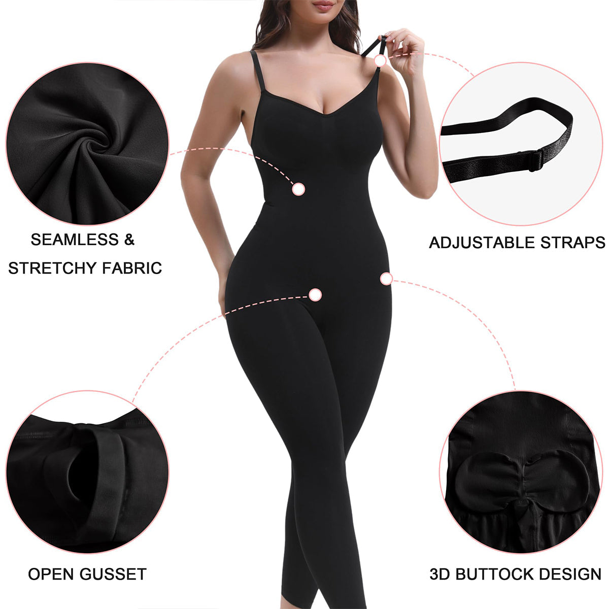 VELARE  3-in-1 Seamless Full Body Compression Legging Bodysuit