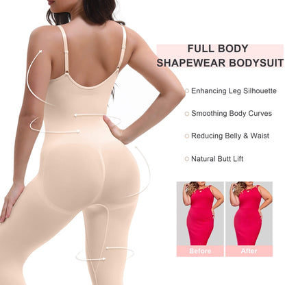 VELARE  3-in-1 Seamless Full Body Compression Legging Bodysuit