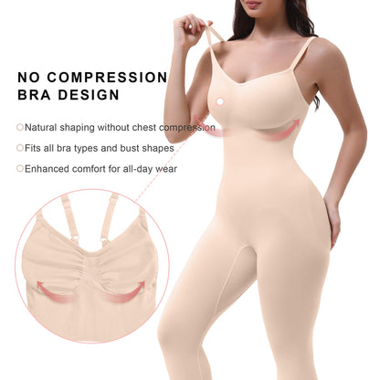VELARE  3-in-1 Seamless Full Body Compression Legging Bodysuit