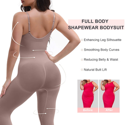 VELARE  3-in-1 Seamless Full Body Compression Legging Bodysuit