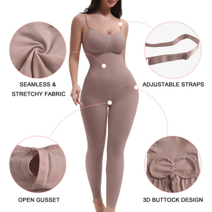 VELARE  3-in-1 Seamless Full Body Compression Legging Bodysuit