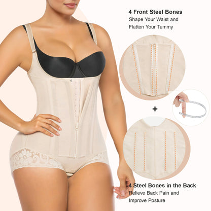VELARE 8-Steel-Bone Brief-Style Colombian Faja