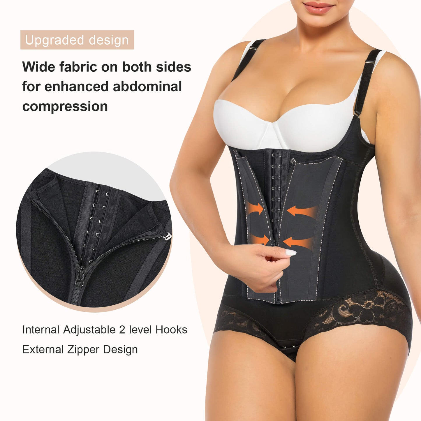 VELARE 8-Steel-Bone Brief-Style Colombian Faja