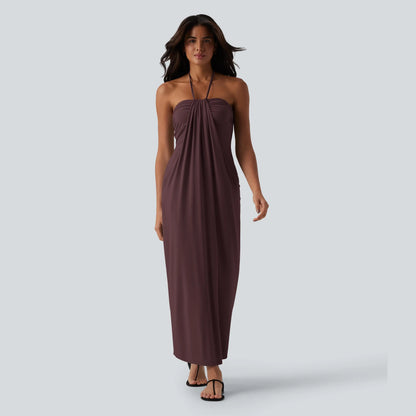 Solara Tie-Back Maxi Dress with Pockets