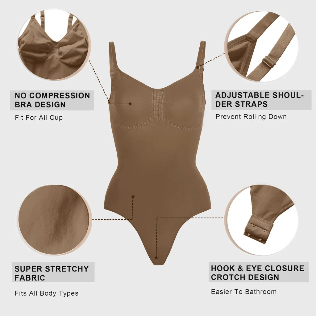 Velare™ Women Body-Shaping Tummy Control Thong Bodysuit Velare Official