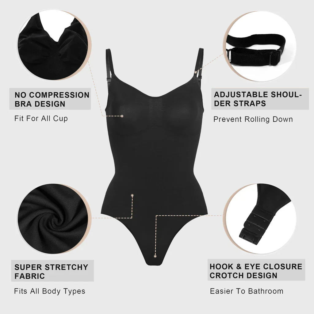 Velare™ Women Body-Shaping Tummy Control Thong Bodysuit Velare Official