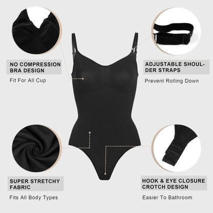 Velare™ Women Body-Shaping Tummy Control Thong Bodysuit Velare Official