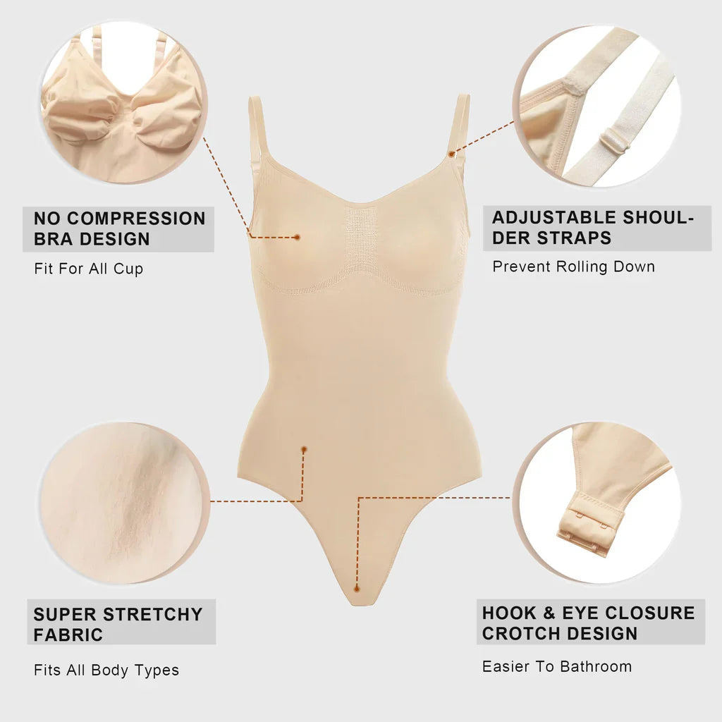 Velare™ Women Body-Shaping Tummy Control Thong Bodysuit Velare Official