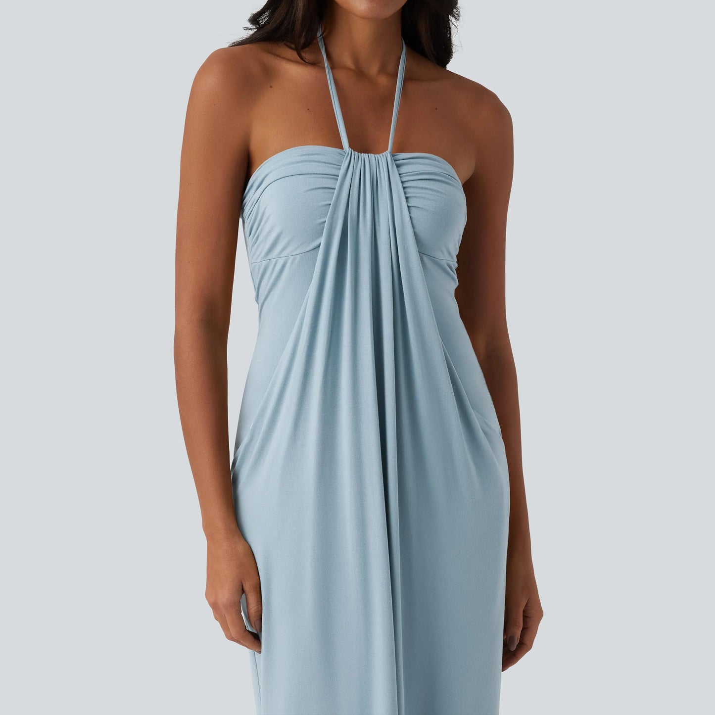 Solara Tie-Back Maxi Dress with Pockets