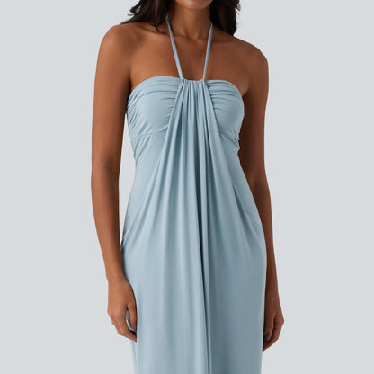 Solara Tie-Back Maxi Dress with Pockets