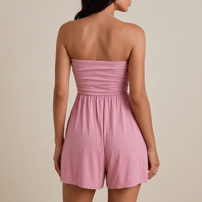 Aria Strapless Ruffle Romper — Beach & Vacation